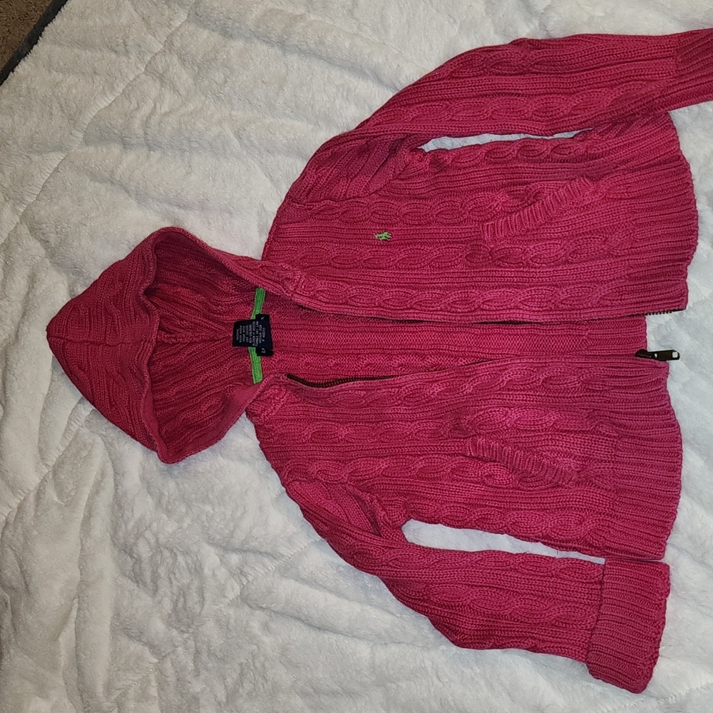 Girls Ralph Lauren cable knit sweater size 4t